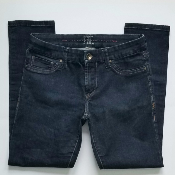 💥Lit Jeans crop dark wash size 27 free shipping - Picture 2 of 4